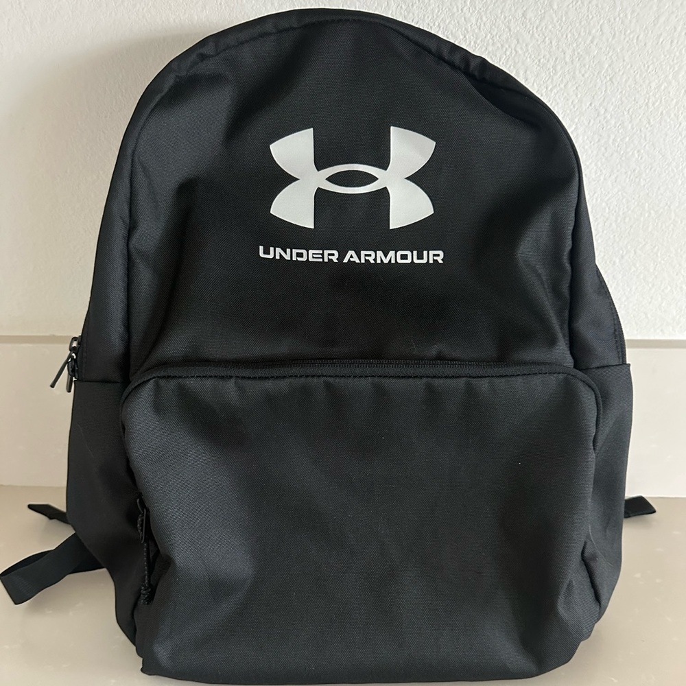 Under Armour Black Athletic Backpack with Logo